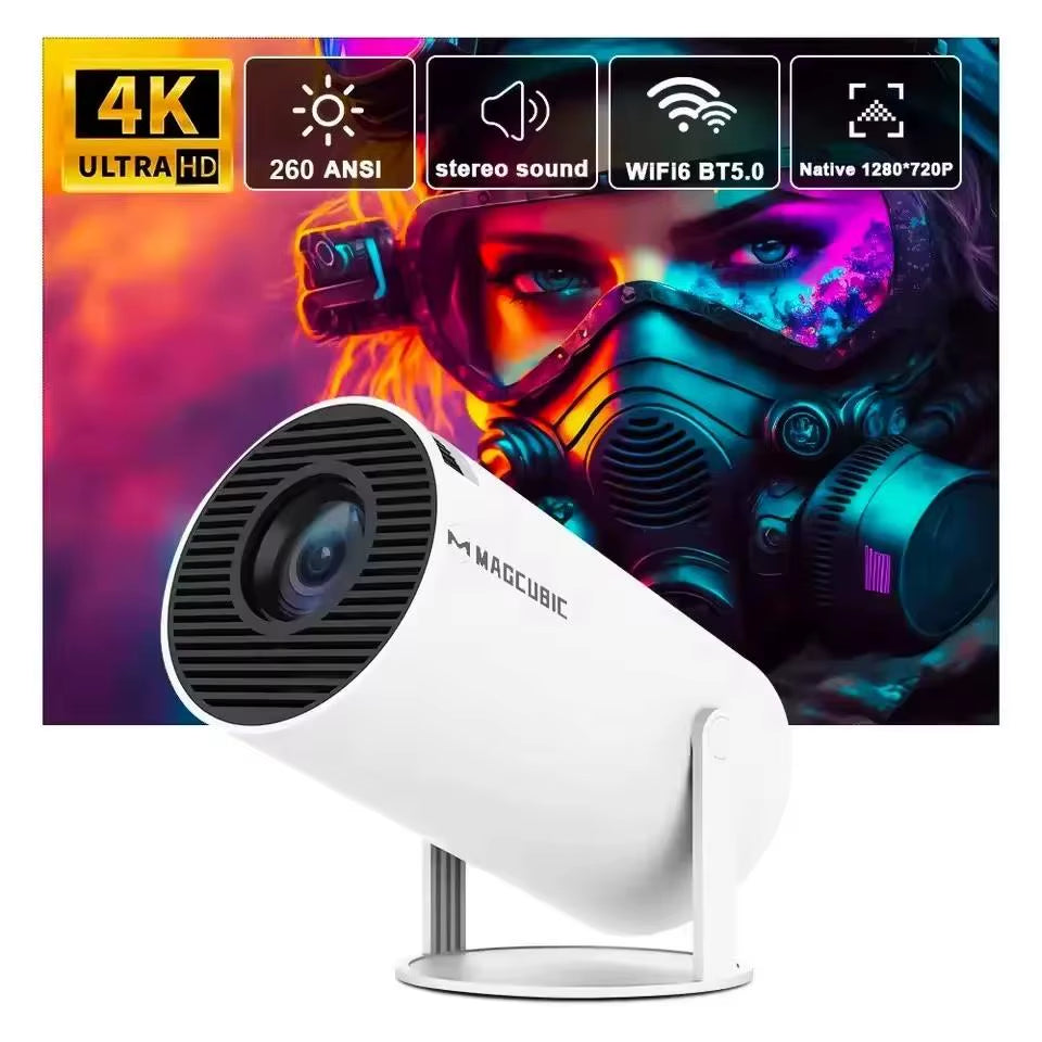 Projector 8K HD Android14 HY300 Pro Wifi6 290ANSI Allwinner H726 BT5.4 1080P 1280*720P Cinema Outdoor Portable Projetor