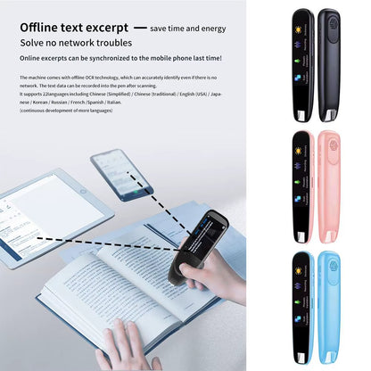 Translator 112 Languages Offline WIFI Scanning Translation Translator Instant Voice Scan Cheap Smart and High Marker Pen Qu R8B3
